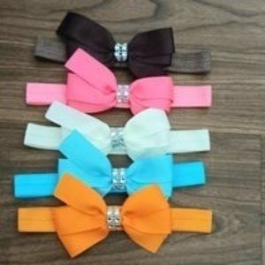 Pinwheel Bow Headbands Baby Headbands Baby Headbands With Bows 0-3MTHS
